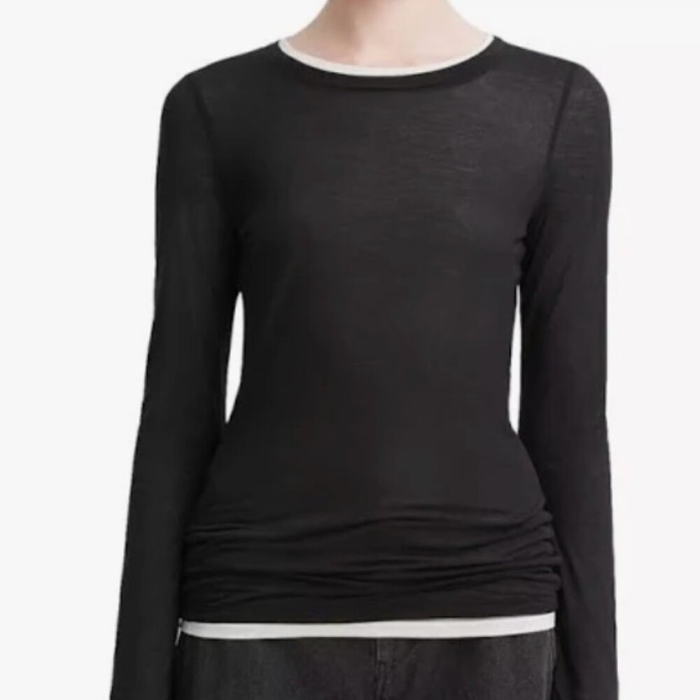 Vince Women's Double-Layer Long-Sleeve T-Shirt